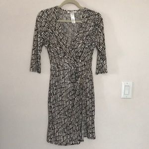 Laundry by Design Half Wrap 3/4 sleeve dress